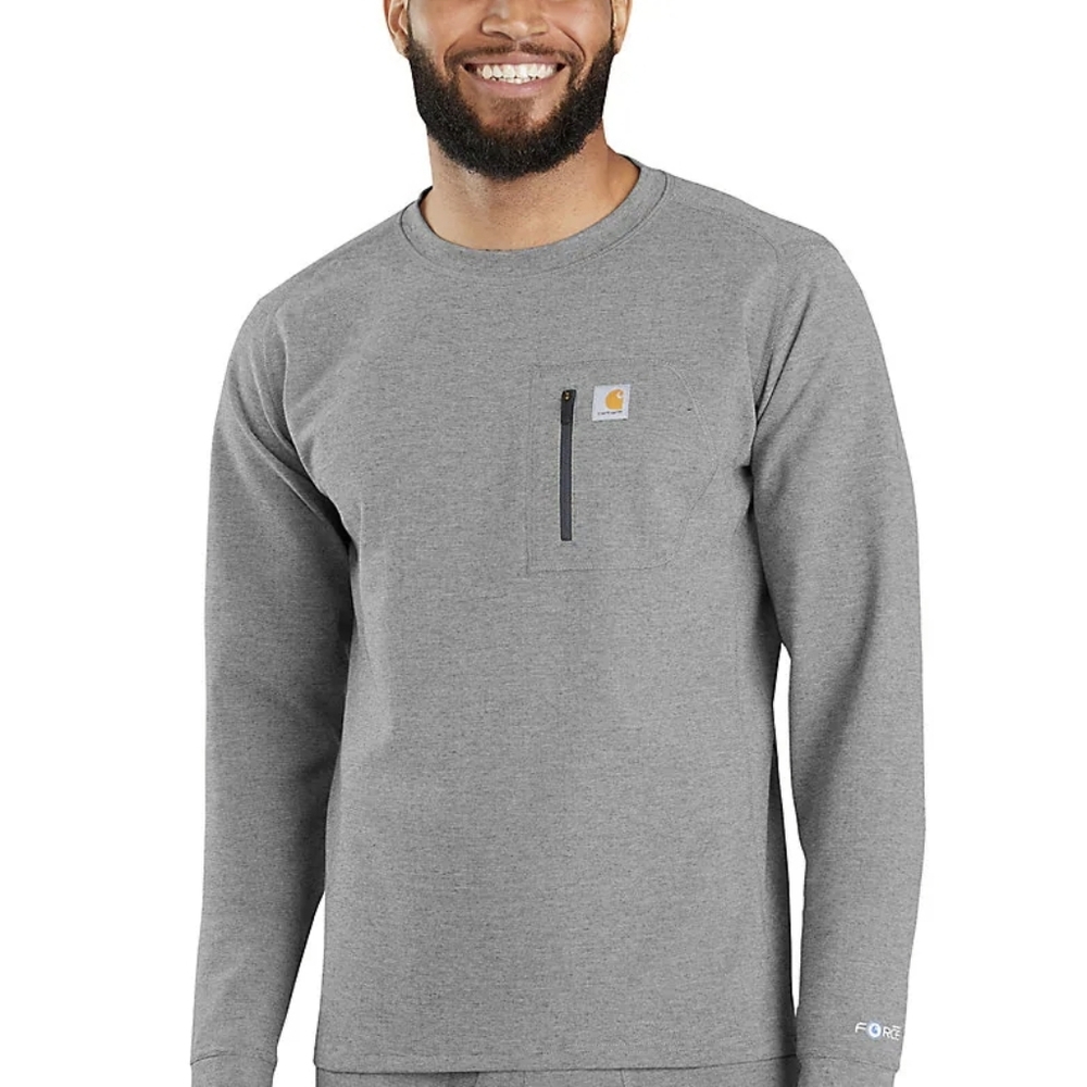 Carhartt Men Gray Long Sleeve Thermal Shirt Size Medium